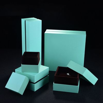 Bespoke Two Piece Cardboard Ring Boxes With Black Coloured Lip