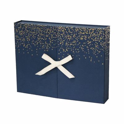 30 Drawers Navy Blue Surprise Gift Box , Beauty Advent Calendar With Ribbon