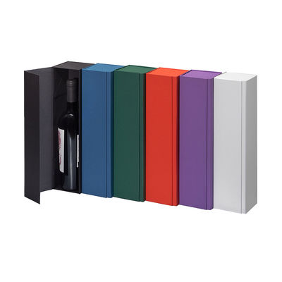 Concealed Magnet Close Wine Gift Packaging Boxes Flip Top CMYK 4C Printing