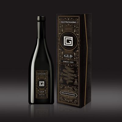 Rigid Bespoke Collapsible Wine Box Easy Assemble For Birthday