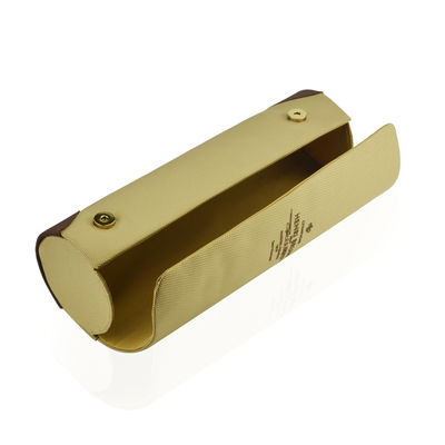 Beige Scroll Shape Champagne Gift Box With Two Magnetic Buttons