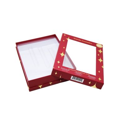 Transparent PVC Window Cosmetic Box For Lashes Lipsticks Brows Packing