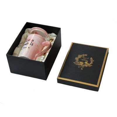 Rigid Paper Stamping Logo Set Up Gift Box For Coffee Mug Suite