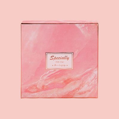 Custom Logo Marble Printing Birthday Gift Box With Paper Bag handmade Rigid Boxes