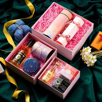 Delicated Art Paper Rigid Gift Box With Lid For Handmade Soap Cosmetic