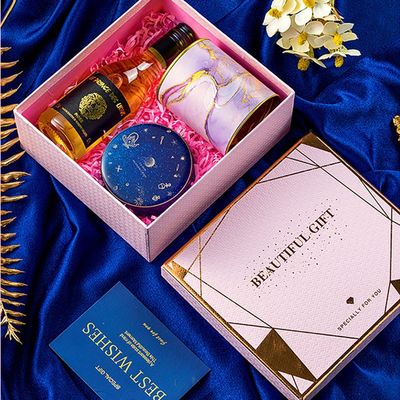Delicated Art Paper Rigid Gift Box With Lid For Handmade Soap Cosmetic