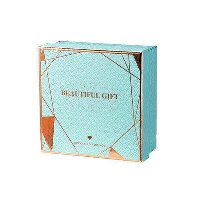 Hot Stamping Lift-Off Lid Rigid Paper Box For Gift Set Packing