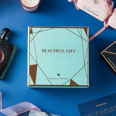 Hot Stamping Lift-Off Lid Rigid Paper Box For Gift Set Packing