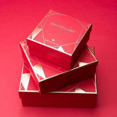 Handcrafted Hard Cardboard Bridesmaid Gift Boxes Packaging With Lids