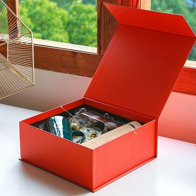 Pre Wrapped Cardboard Flip Top Gift Boxes With Magnetic Catch