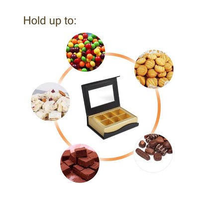 6 Lattices Custom Printed Small Cardboard Presentation Gift Boxes For Chocolates