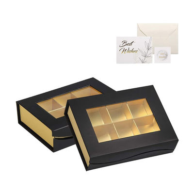 6 Lattices Custom Printed Small Cardboard Presentation Gift Boxes For Chocolates