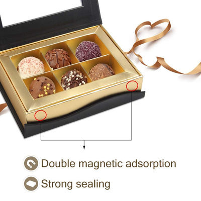 6 Lattices Custom Printed Small Cardboard Presentation Gift Boxes For Chocolates