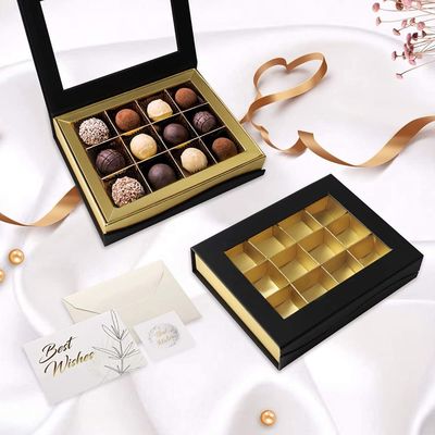 Rectangle Cardboard Chocolate Presentation Gift Boxes Fancy Customized