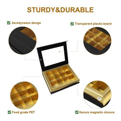 Rectangle Cardboard Chocolate Presentation Gift Boxes Fancy Customized
