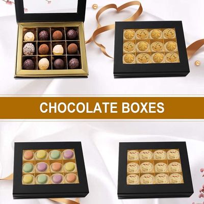 Rectangle Cardboard Chocolate Presentation Gift Boxes Fancy Customized