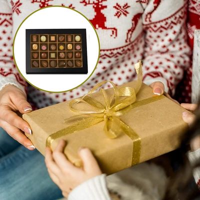 24 Cavities Custom Chocolate Sweet Gift Boxes Packaging With Window