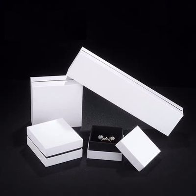 Empty Small White Necklace And Earring Gift Box For Jewellery Presentation