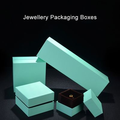 Bespoke Two Piece Cardboard Ring Boxes With Black Coloured Lip
