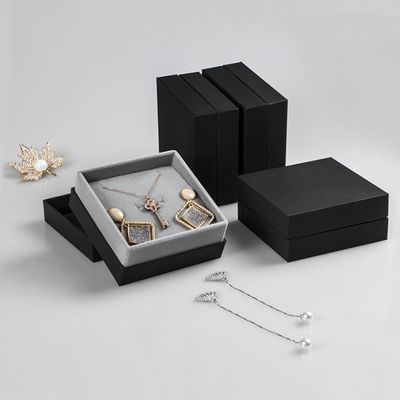 Custom Cardboard Jewelry Gift Boxes Earring Necklace Ring Packaging