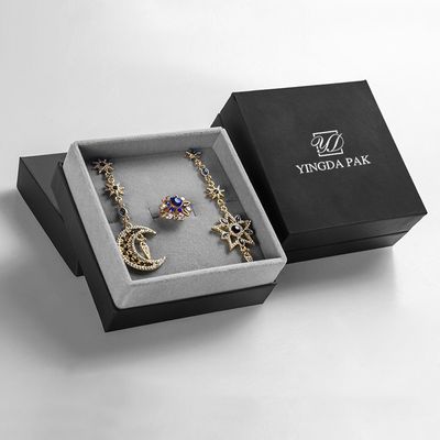 Custom Cardboard Jewelry Gift Boxes Earring Necklace Ring Packaging
