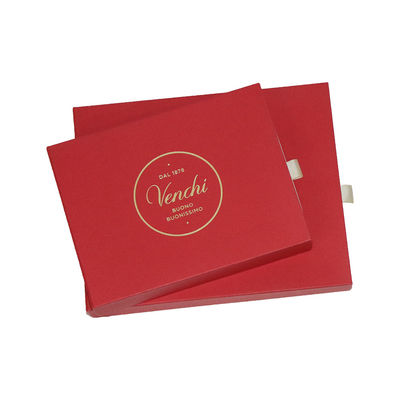 Red 4cm Height Chocolate Gift Packaging Boxes , Printed Chocolate Boxes 20 Cavity