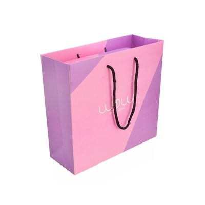 Bespoke Logo CMYK Color Rigid Paper Gift Box , Apparel Packaging Box With Matching Paper Bag