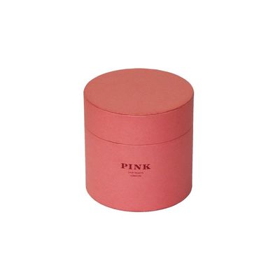 Reusable 10cm Diameter Pink Cylinder Paper Box For Shirt Packaging