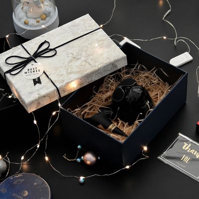 ISO9001 6 Pieces Marble Grain Rigid Paper Gift Box For Cell Phone
