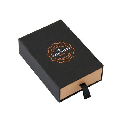 Handmade Drawer Style Rigid Paper Gift Box With EVA Insert For Wax Seal Stamp