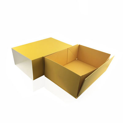 Yellow 31*20*7cm Cosmetic Gift Boxes Customized Logo For Face Cream