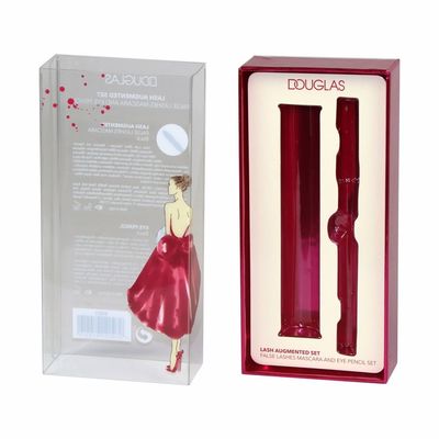Collapsible PET Sleeve Makeup Gift Set Box 74*32*160mm For Eye Pencil