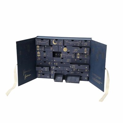 Beauty Advent Calendar Gift Card Box 30 Drawers With Ribbon