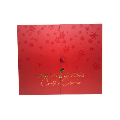 Cosmetic Gift Boxes With 24 Drawers Red Magnetic closure Advent Calendar