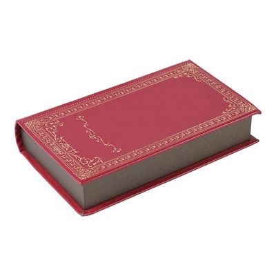 Red Book Shape Perfume Gift Boxes 21*13*4cm With Magnetic Lid And EVA Insert