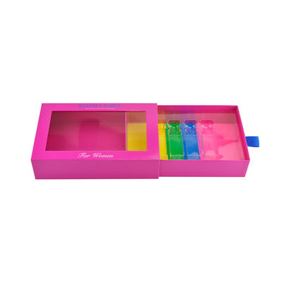 OEM Welcome 4 Pieces Perfume Gift Boxes . Slide Open Gift Boxes Handmade