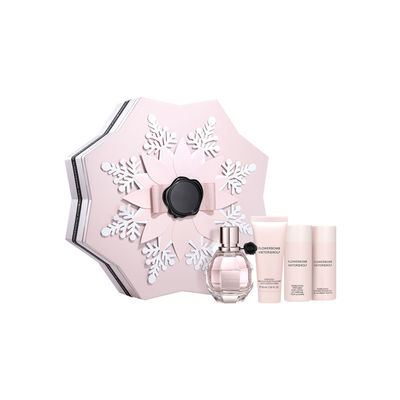 Detachable Lid Customized Holiday Gift Box Snowflake Shape For Perfume Spray