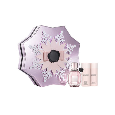Detachable Lid Customized Holiday Gift Box Snowflake Shape For Perfume Spray