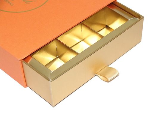 3X4 Dividers Pull Out Gift Box Gold Stamping Logo Multifunctional
