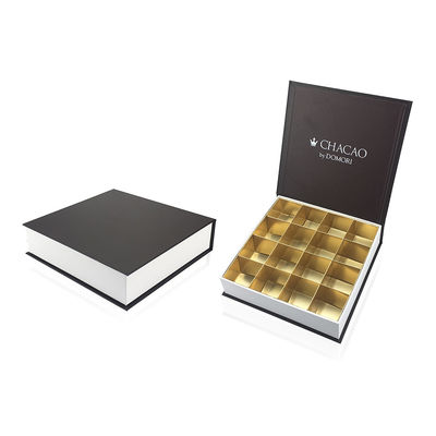 ISO9001 Approval PMS Color Chocolate Gift Packaging Boxes With Grids