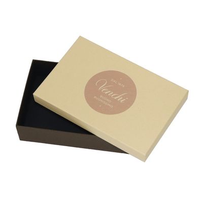Detachable Lid Chocolate Gift Packaging Boxes 20*13*5cm With Beige