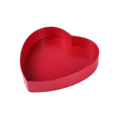 CMYK 19*19*3.8cm Chocolate Gift Packaging Boxes , Empty Heart Shaped Chocolate Boxes