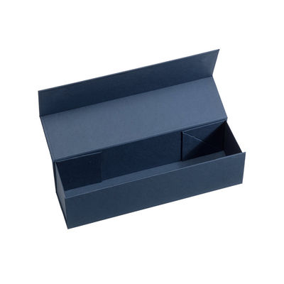 Blue Magnetic Snapshut Champagne Bottle Box 33*9*9cm Folding Type