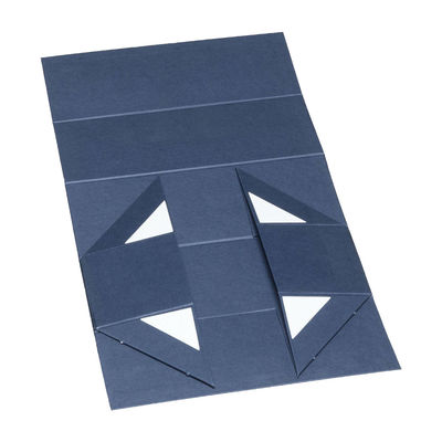 Blue Magnetic Snapshut Champagne Bottle Box 33*9*9cm Folding Type