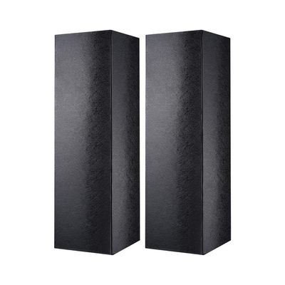 Foldable Embossed Wine Gift Box Packaging , Liquor Bottle Gift Box Cardboard Glossy Black