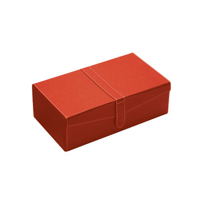 V Shape Flap Foldable PU Leather Wine Box , 2 Bottle Wine Gift Box With Magnetic Button