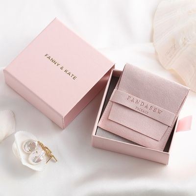 Multiple Colors Recycled Paper Jewelry Boxes , Necklace Gift Box ODM Service