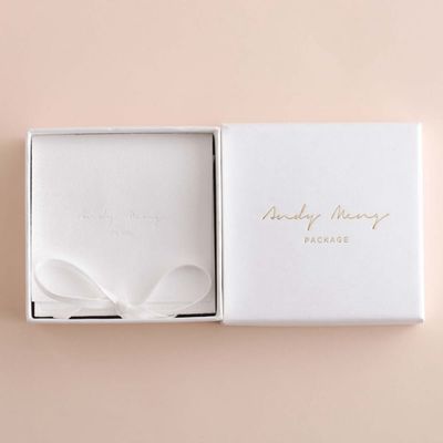 Multipurpose White Custom Jewelry Gift Boxes , Lid And Base Box 9x9x3.5cm