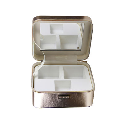 ISO9001 Approval PU Leather Leather Vanity Case Portable For Skin Care