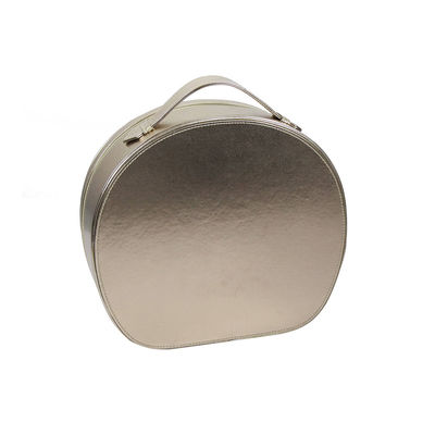 OEM Welcome Zippered Circular Makeup Organizer  With Metal Plate